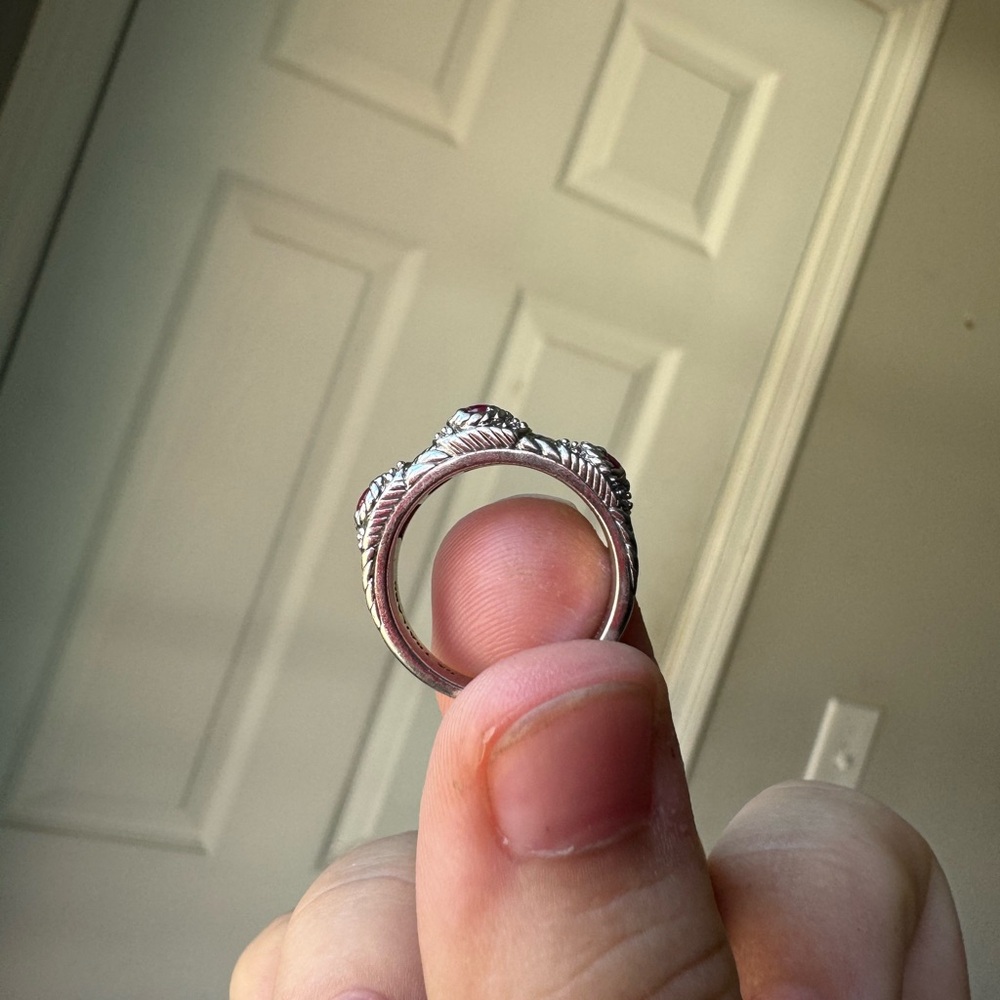 Judith Ripka ruby ring, size 8 - Picture 3 of 5